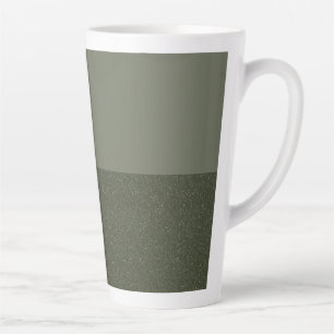 Mug en latte à deux tons vert mousse