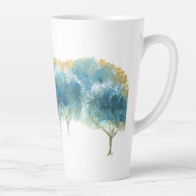 Mug en latte bleue glacée hivernale (Droite)