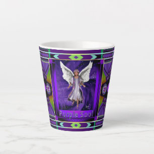 Mug en latte d'âme violette
