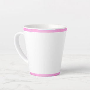 Mug en latte de bande rose