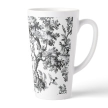 Mug en latte d'impression en toile noire