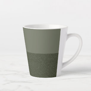 Mug en latte vert mousse à deux tons - personnalis