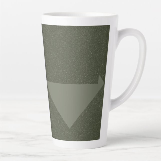 Mug en latte verte de la mousse de triangle invers (Droite)
