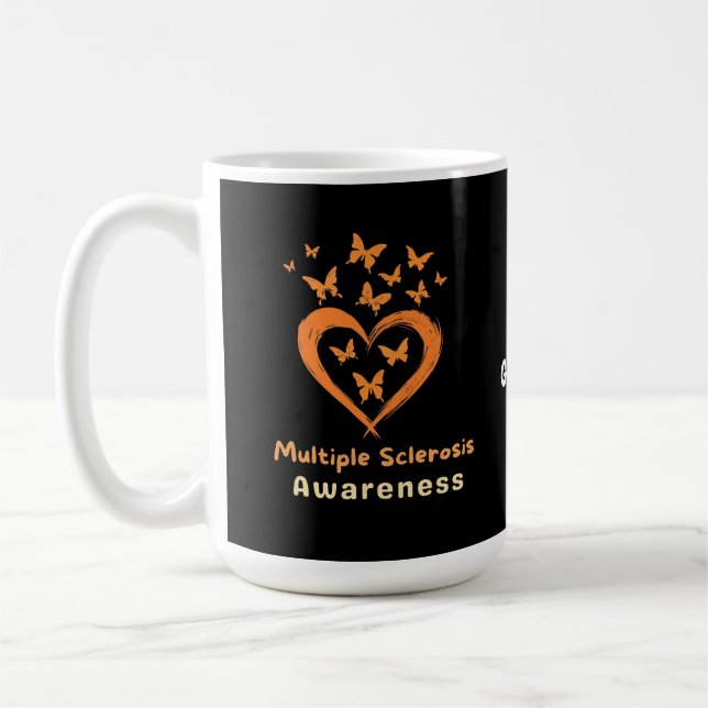 Mug En Mars, Nous Portons Une Sclérose Multiples Orang (Gauche)