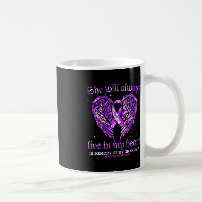 Mug En Mémoire De Mon Grand-Mère L'Ange De Sensibilisa (Droite)