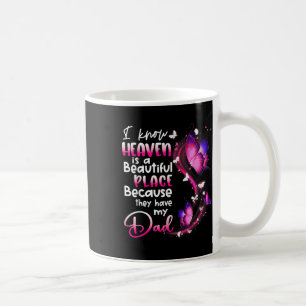 Mug En Mémoire De Papa Angel Connaît Le Ciel Beau