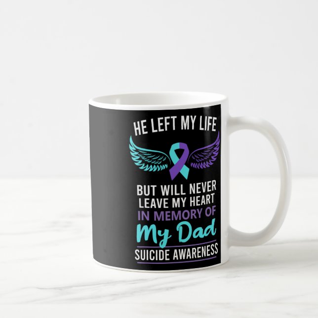 Mug En Mémoire De Papa Suicide Sensibilisation Prévent (Droite)