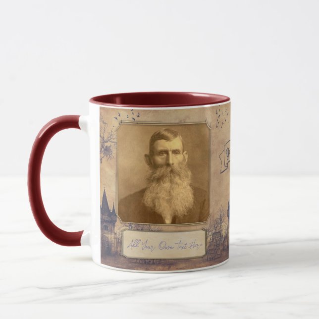 Mug En mémoire des grands-parents. Famille Vieux (Gauche)