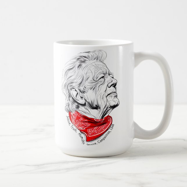 Mug En mémoire du président humanitaire Jimmy Carter (Droite)