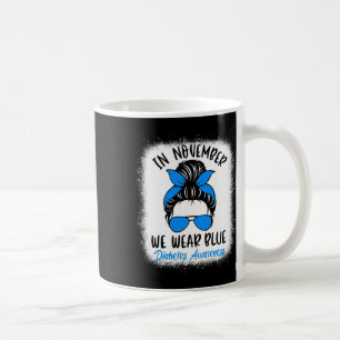 Mug En Novembre Nous Portons Bleu Diabète Sensibilisat