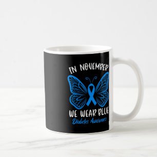 Mug En Novembre, nous portons Blue Diabetes Sensibilis