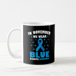Mug En Novembre Nous Portons Blue Diabetes Sensibilisa