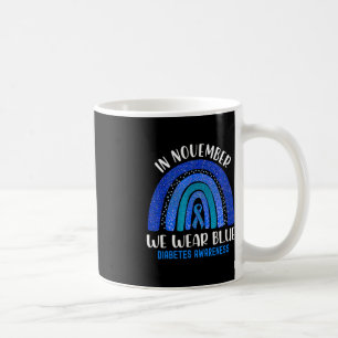 Mug En Novembre Nous Portons Blue Rainbow Diabetes Awa