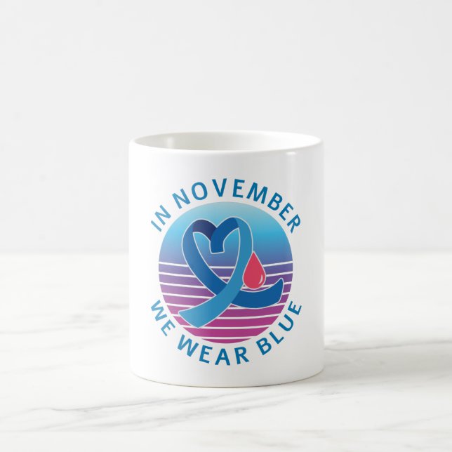Mug En novembre, nous portons le mois de sensibilisati (Centre)