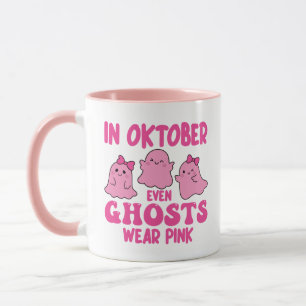 Mug En Octobre Même Les Fantômes Portent Le Cancer Du 