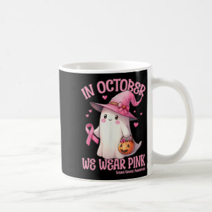 Mug En Octobre Nous Portons Chemise Rose Fantôme Cance