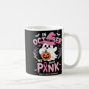 Mug En Octobre Nous Portons Chemise Rose Fantôme Cance