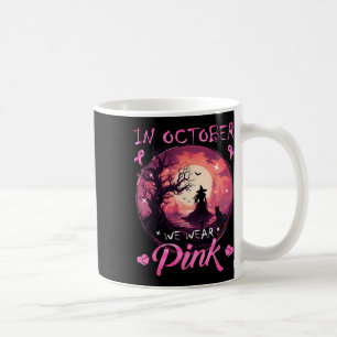 Mug En Octobre Nous Portons Halloween Witch Cancer du