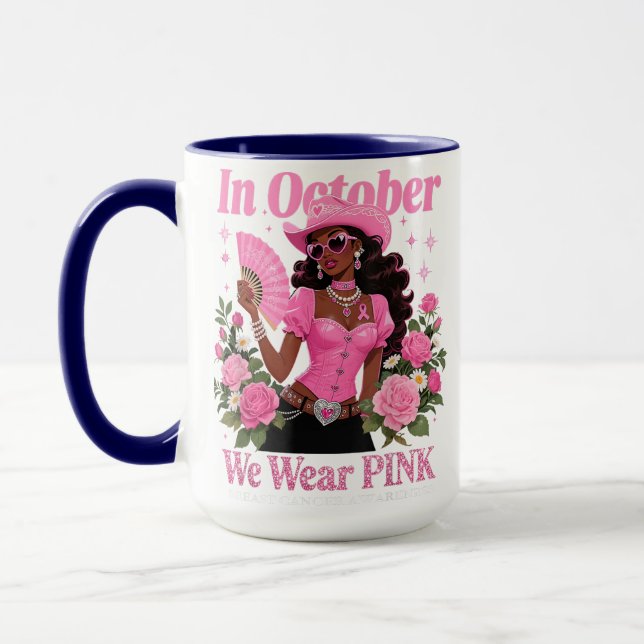 Mug en octobre nous portons l'art de sensibilisation a (Gauche)