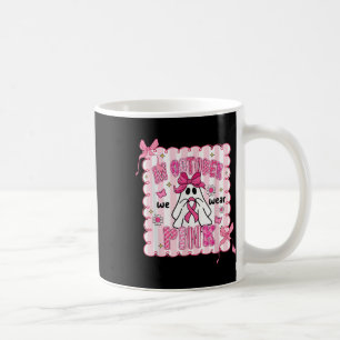 Mug En Octobre Nous Portons Le Fantôme Rose Funny Canc
