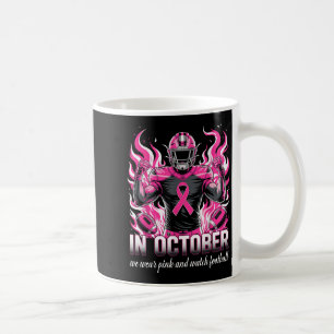Mug En Octobre Nous Portons Le Football Rose Cancer Du