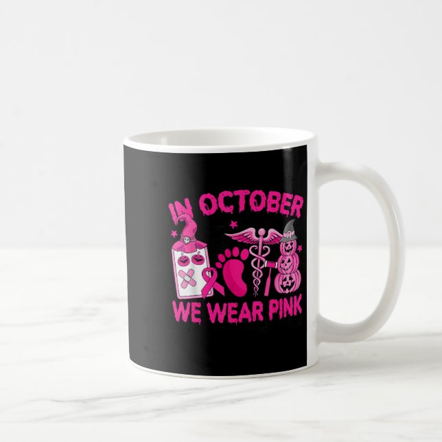 Mug En Octobre Nous Portons Nk Breast Cancer Diatry Vi (Droite)
