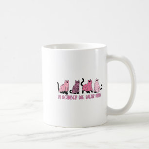 Mug En Octobre Nous Portons Nk Ghost Cats Sensibilisat