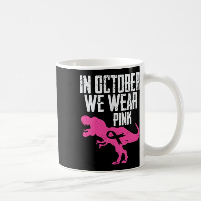Mug En Octobre Nous Portons Pink Breast Cancer Sensibi (Droite)