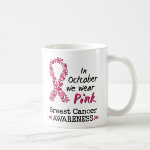 Mug En Octobre nous portons rose Cancer du sein Sensib