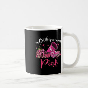 Mug En Octobre Nous Portons Rose Cheerleading Cancer d