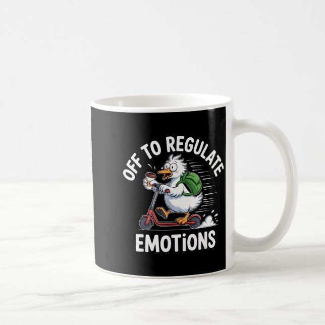 Mug En partance pour réguler les émotions oie  (Droite)