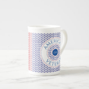 Mug en porcelaine Bone China VÉTÉRAN AMÉRICAIN