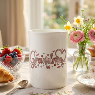 Mug en porcelaine de Chine spécialité grand-mère m