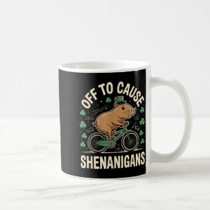 Mug En route pour causer des espiègleries mème capybar