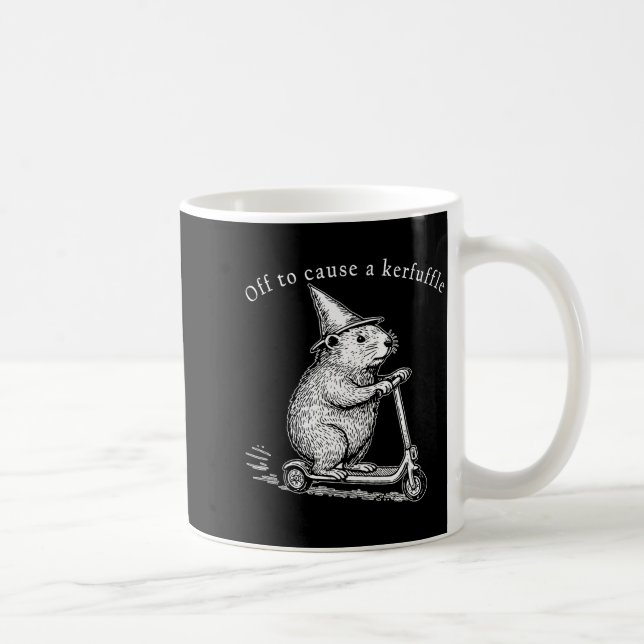 Mug En route pour causer une agitation, Funny Groundho (Droite)