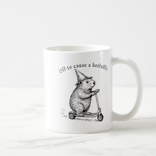 Mug En route pour causer une agitation, Funny Groundho