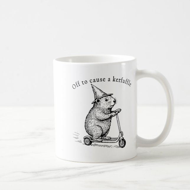 Mug En route pour causer une agitation, Funny Groundho (Droite)