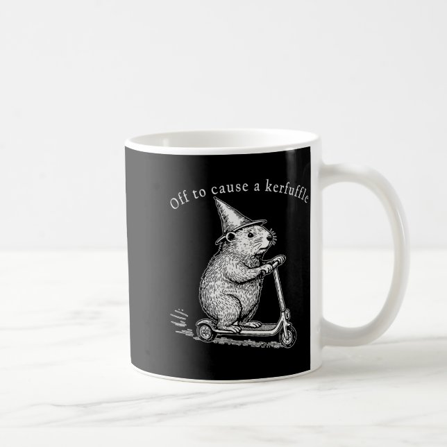 Mug En route pour causer une agitation Funny Groundhog (Droite)