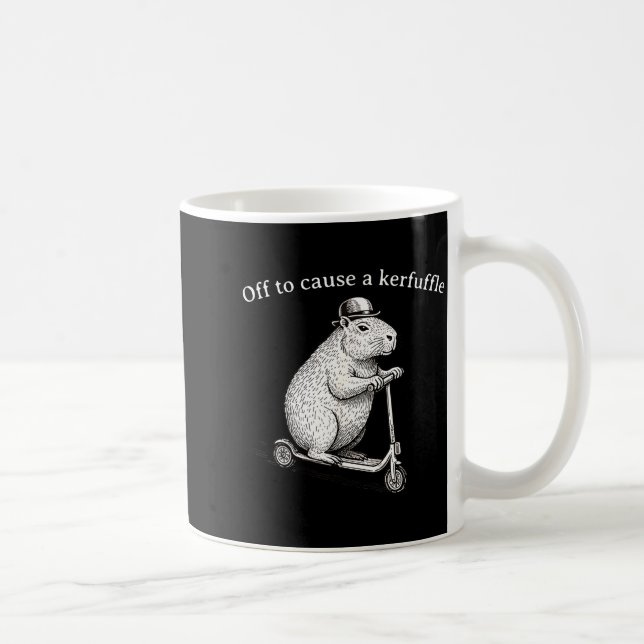 Mug En route pour causer une agitation Funny Silly Gro (Droite)