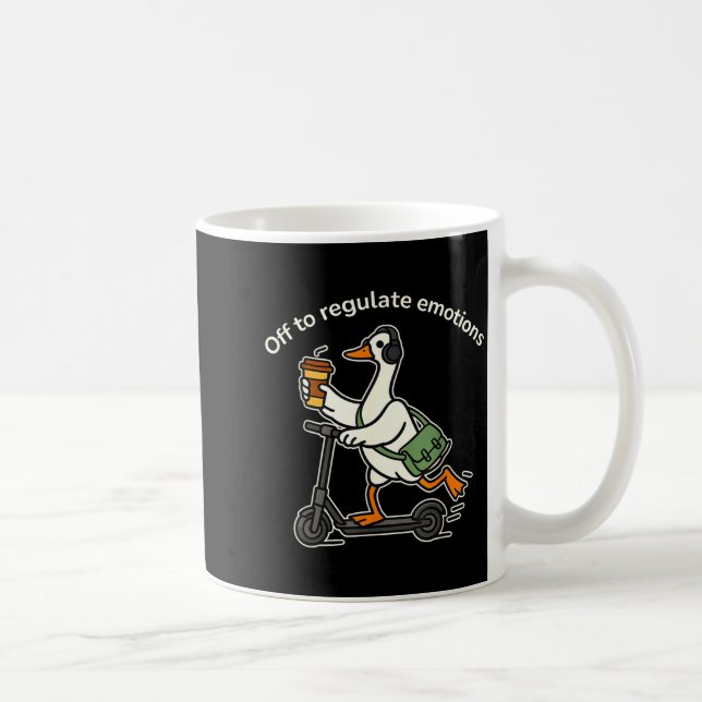 Mug En route pour réguler les émotions drôle d'oie idi (Droite)