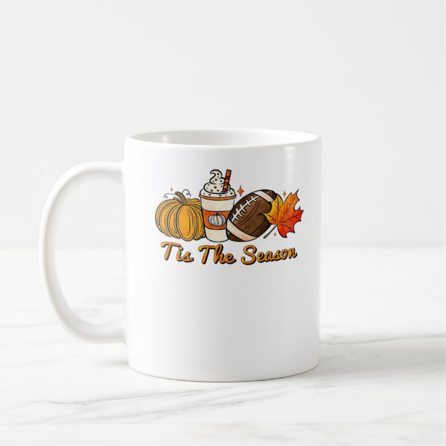 Mug En Saison Thanksgiving Leaf Spice Football Fa (Gauche)