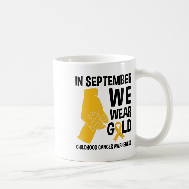 Mug En septembre, nous portons de l'or Sensibilisation (Droite)