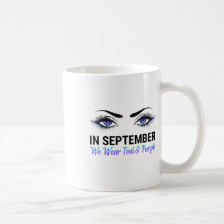 Mug En Septembre Nous Portons Turquoise &amp; Purple R