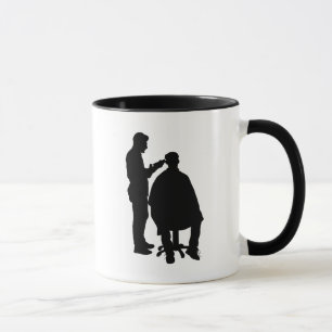 Mug en silhouette de barbier Personnaliser avec le