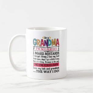 Mug En tant que grand-mère, je ne suis pas parfait, je