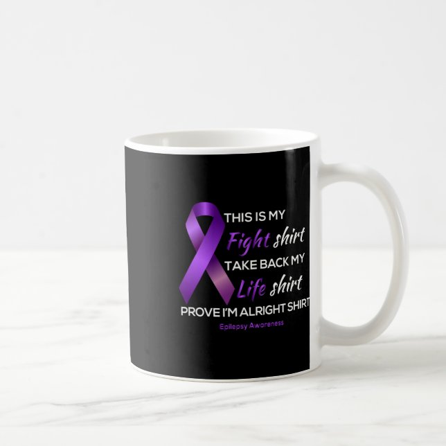 Mug En Tant Que Tee - shirt Conscience De L'Épilepsie  (Droite)