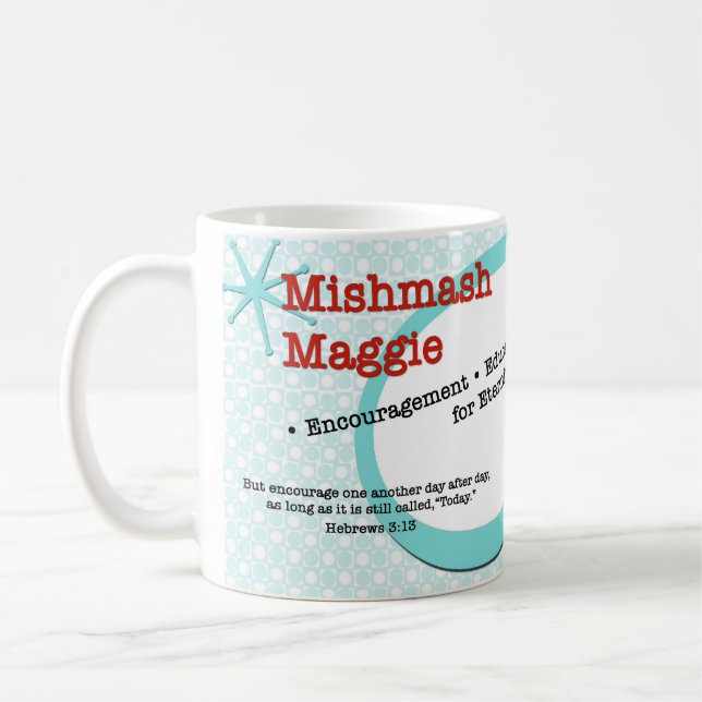 Mug En-tête de blog rétro (Gauche)