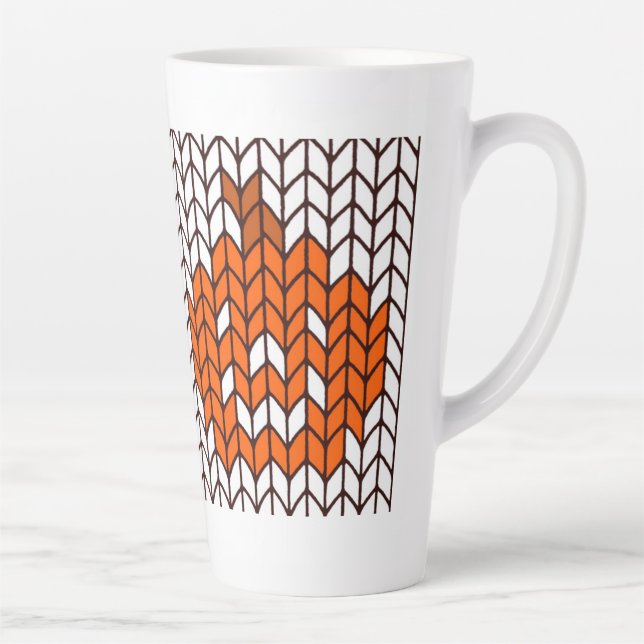 MUG EN TRICOT HAUT POUR LATTE CITROUILLE DE LANTER (Droite)