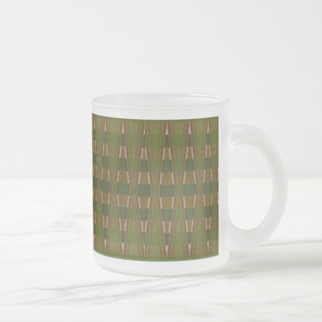 Mug en verre à menthe - Abstrait (Droit)