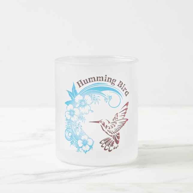 Mug en verre colibri (Centre)